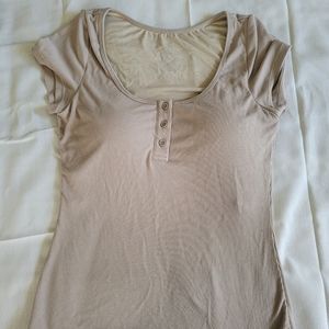 Klassy Network Henley T-Shirt Brami (Full Length) in Color “Stone” Size M